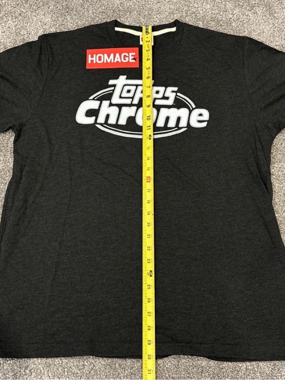 Topps HOMAGE Chrome Logo T-Shirt - METALLIC INK in the LOGO XL - Picture 3 of 5